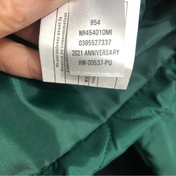 Zella Quilted Bomber Jacket in Green Moss XXS NWT - Picture 8 of 9